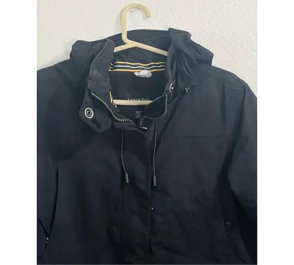 Women's Lands' End Insulated 3-in-1 Primaloft Parka Jacket S Puffer - Image 4