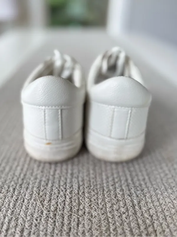 A New Day White Perforated Sneaker Tennis Shoes Size 7 - Image 4