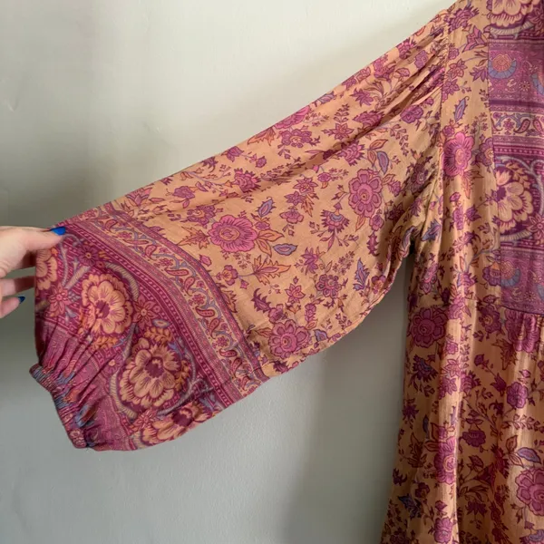 SPELL Folk Song Boho Blouse Pink and Peach Spell & The Gypsy Collective Medium - Image 3