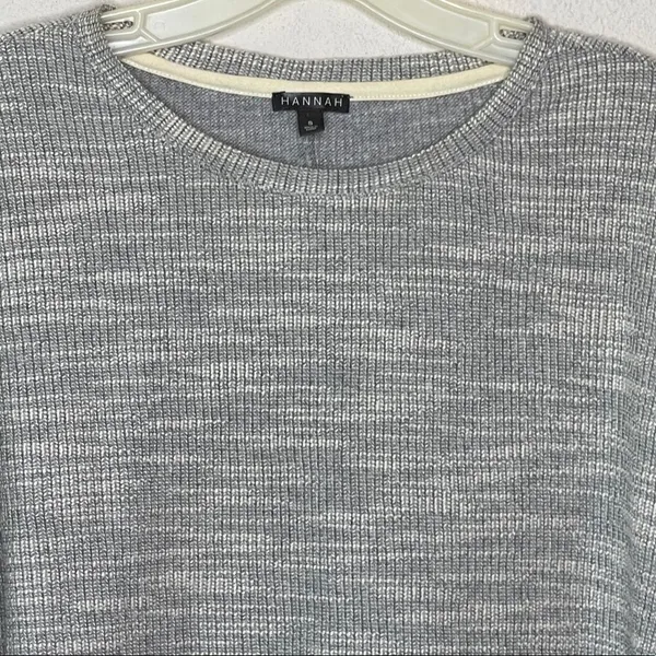 Hannah Top With Lace Trim‎ Gray - Image 4
