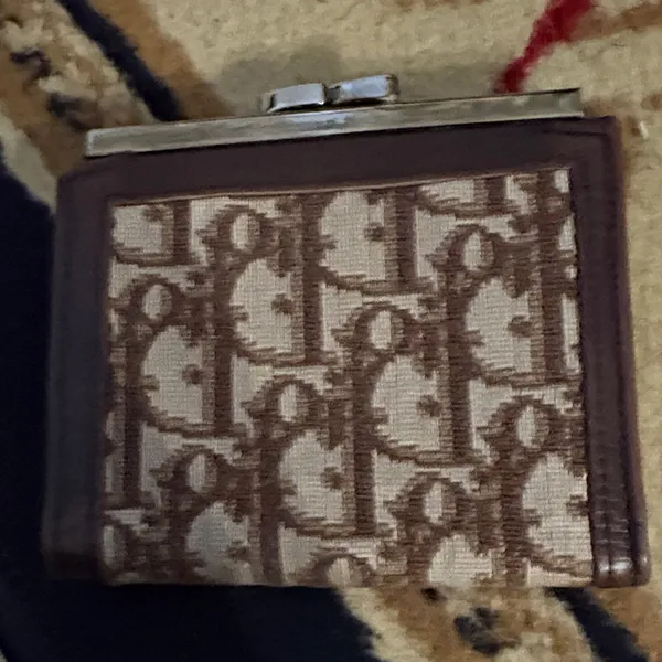 Christian Dior Brown and‎ Tan Patterned trotter wallet - Image 2