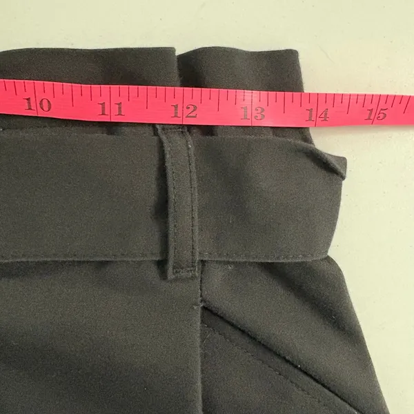 Zara TRF Black Paperbag Waist‎ Mini Skirt with Tortoiseshell Belt Size Medium - Image 6