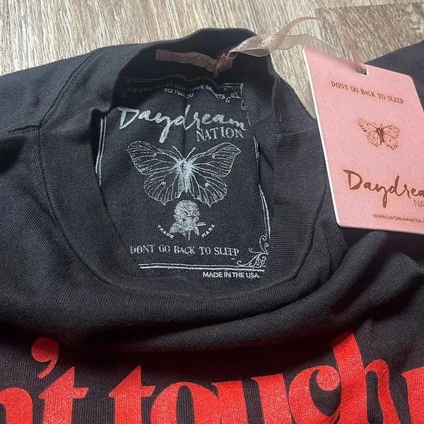 Dolls Kill/Daydream Nation “Don’t Touch Me” Black Graphic Tee - Image 11