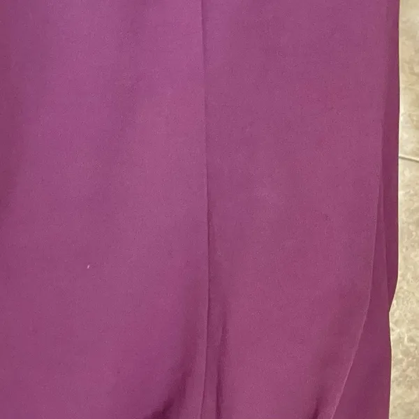 Woosea V Neck Maxi Dress Ruched Slit Formal Prom Wedding Guest Gown Party Medium Homecoming - Image 9