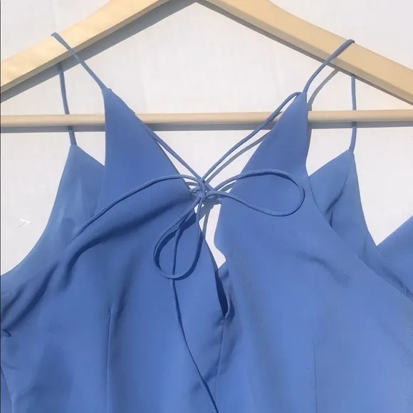 1. State Blue Strappy Back Slit Skirt Maxi Dre‎ - Image 13