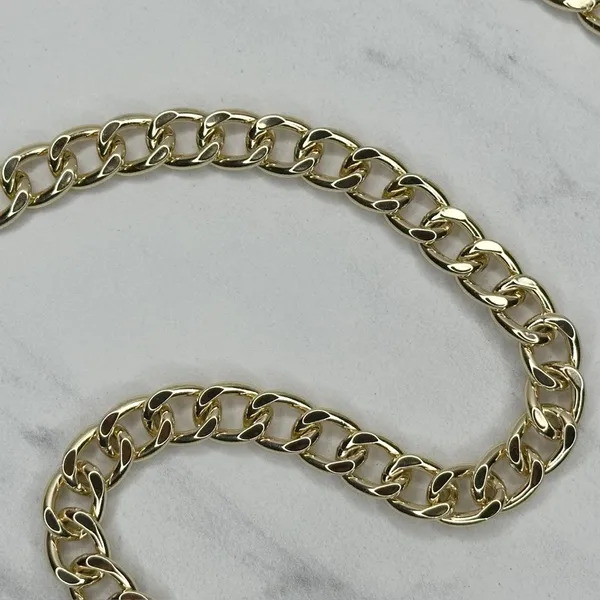 Chunky Draped Gold Tone Chain Link Belt Adjustable Y2K One Size OS ✨ - Image 14