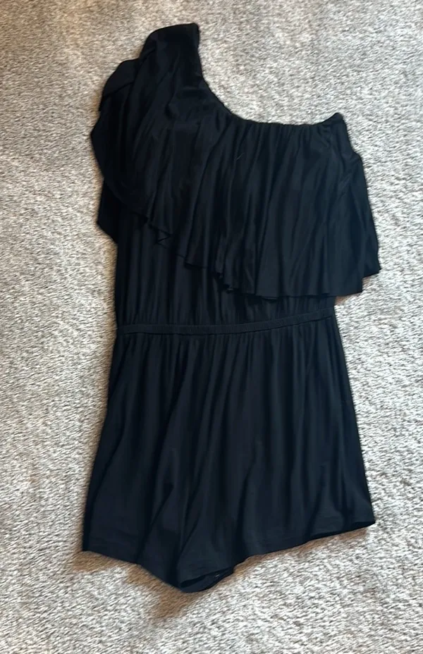 Trina Turk One Shoulder Romper - Image 5