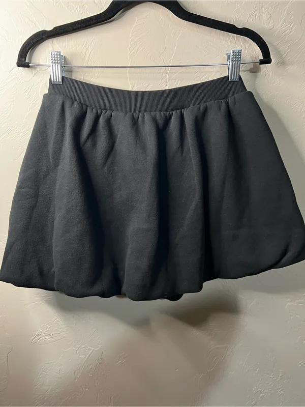 OFFLINE by Aerie NWT Black Cloud Fleece Bubble Skort Athleisure - Image 8