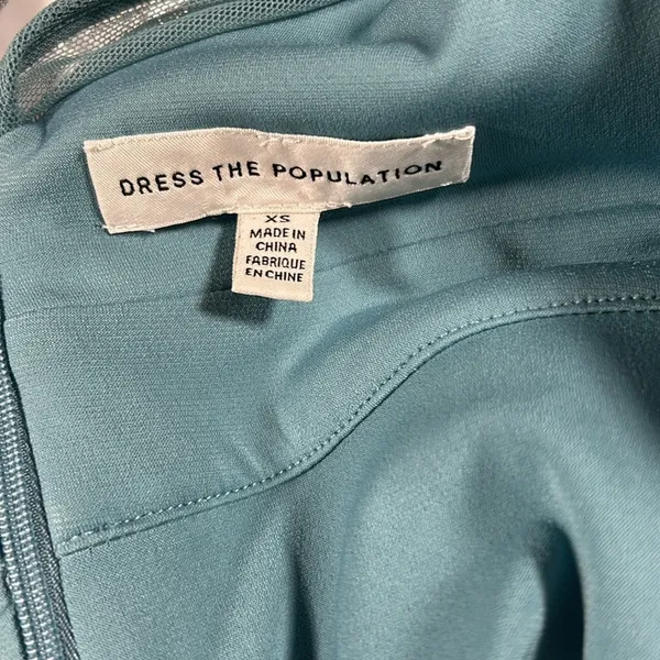 Dress The Population Paulina Fit and Flare Dress in Sea Breeze. Size XS. NWOT - Image 7