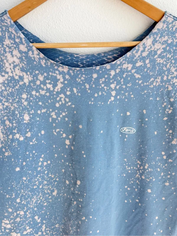 Vans blue off the shoulder bleached tee - Image 2