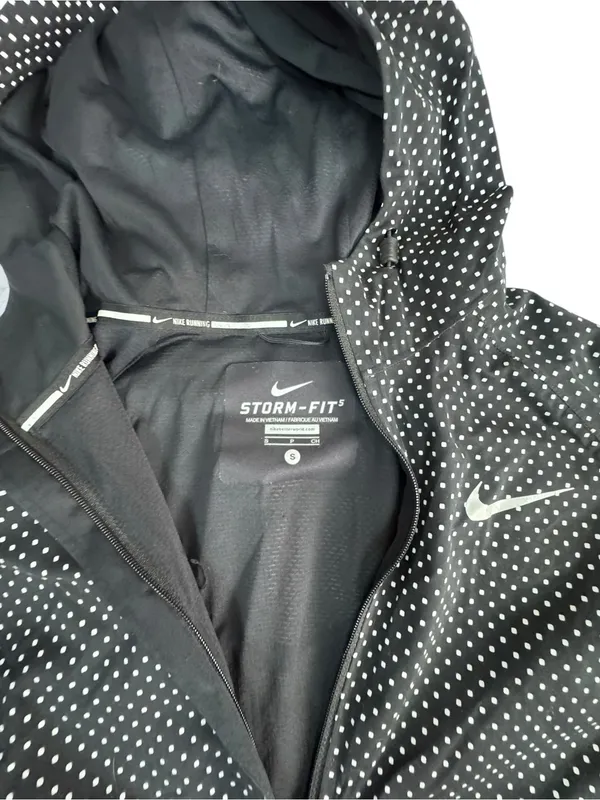 Nike Black storm fit Jacket with White Dot Print - Image 7