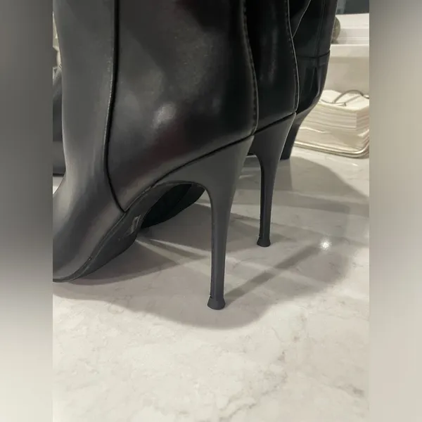 New Jeffrey Campbell Pillar Over the Knee Black Stiletto‎ Boot Sz 5.5 $270 - Image 6