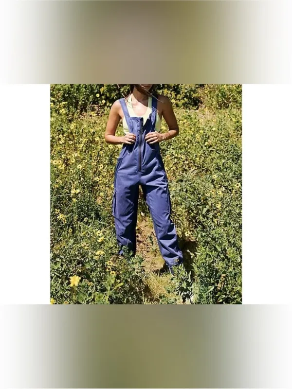 NWOT Free People FP Movement Fast Track Onesie - black grape blue - size Small - Image 7