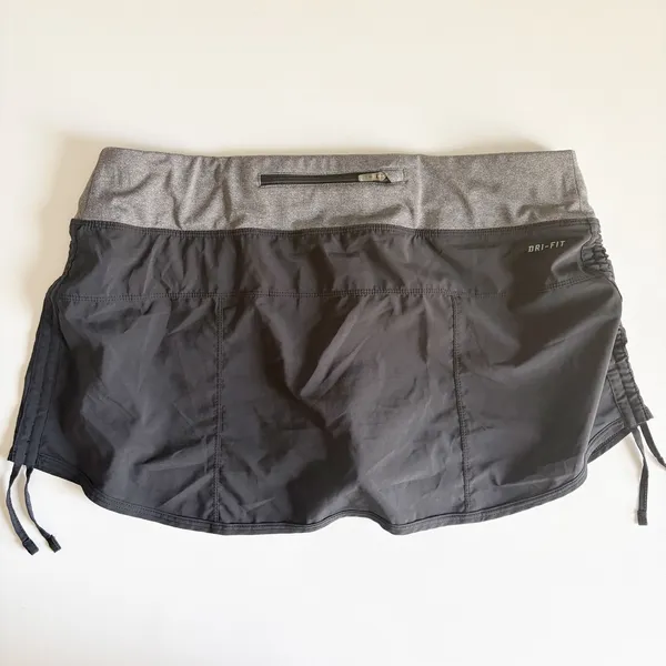 Nike Womens Dri-FIT Ruched Side Adjustable Running Tennis Rival Skort Size L - Image 9
