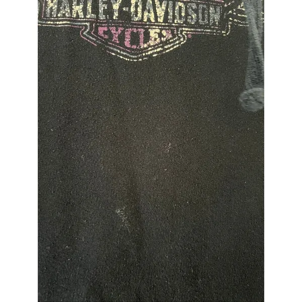 Harley Davidson Black Hoodie Woman’s Size Small -Stains - Image 3