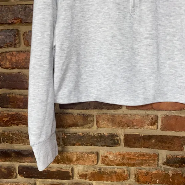 Velocity Heathered Gray Scuba Spencer 1/2 Half Zip Sweatshirt Women's Size Large - Image 3