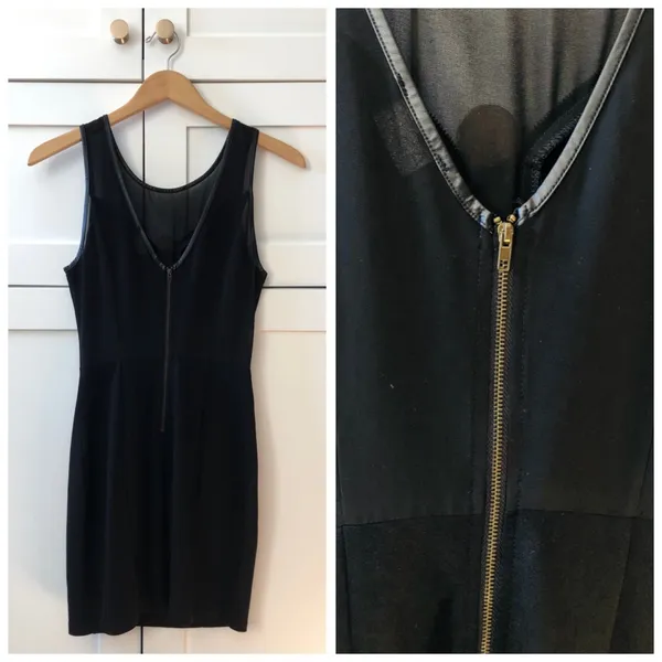 ASTR Sleeveless Cut-Out Mesh Black Bodycon Cocktail Dress, sz. XS - Image 10