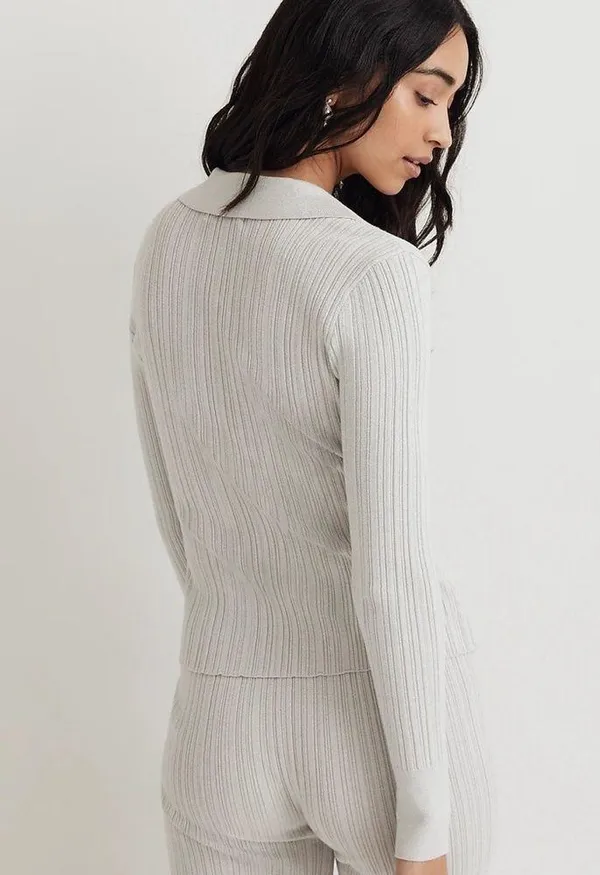 Madewell x Aimee Song Shimmer Polo Sweater Size XS - Image 4