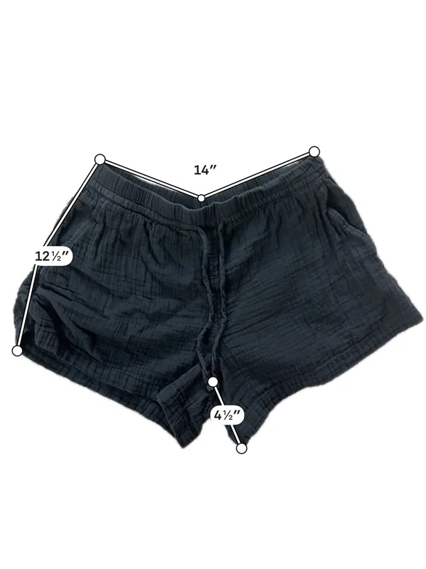 GAP Women’s Black Cotton Gauze Pull-On Easy Shorts Size M - Image 3