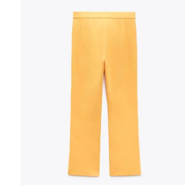 ZARA NWT  MINI FLARE PANTS Tangerine - Image 6