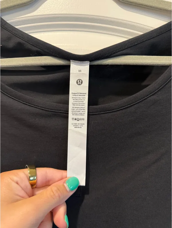 Lululemon Black Henley Top - Image 3