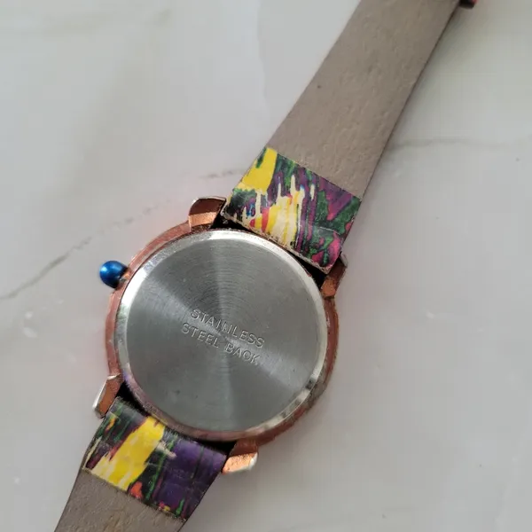 Vintage Japan Movt Stainless Steel Back Tango Sun Watch - Image 3