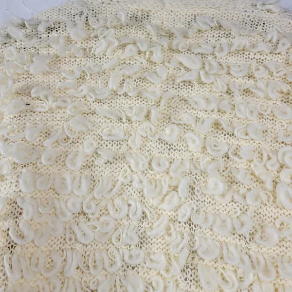 Anthropologie Akemi + Kin Loopy Knit Womens Cardigan One Size Cream Open Front - Image 4