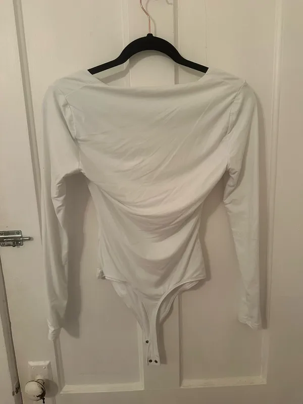 Abercrombie White Bodysuit Long Sleeve - Image 2