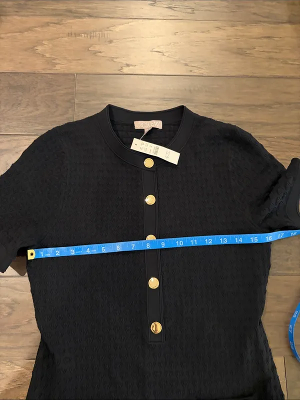 New With Tags JCrew Textured Lady Sweater Dress Sz M - Image 5