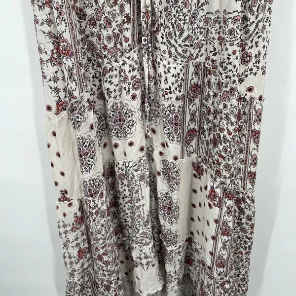 VICI Patchwork Print Boho Sundress In Coral Multi Size XS NWT - Image 4