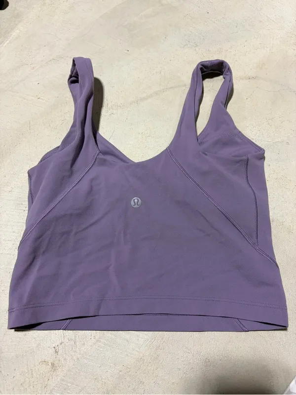 Lululemon align Purple Crop Active Tank 2 - Image 3