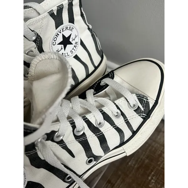 Converse Chuck Taylor All Star Lift Platform High Zebra Print Women's Size 8 - Image 11