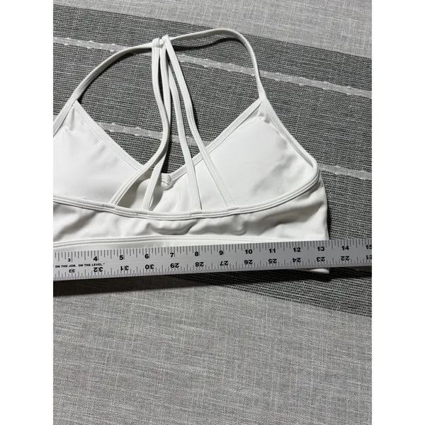 AYBL‎ White Sports Bra Strappy Back Medium Activewear Workout Gym Yoga - Image 3