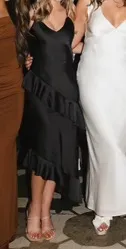 Gianni Bini Black Ruffle Midi Dress - Image 2