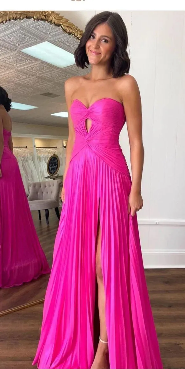 Prom Dress Maxi Lula Royal Blue strapless Size 10 - Image 4