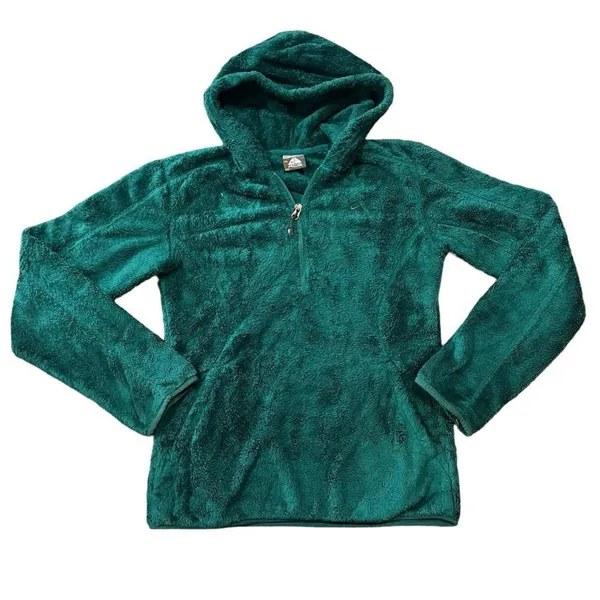Nike ACG Hoodie Womens XS‎ Green Sherpa Fleece 1/4 Zip Pullover Outdoor - Image 2