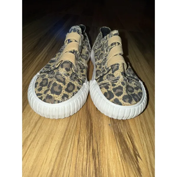 Blowfish NEW‎ Sneakers Girls Size 9c 9 Leopard Print Slip On Malibu Kids Shoes - Image 5