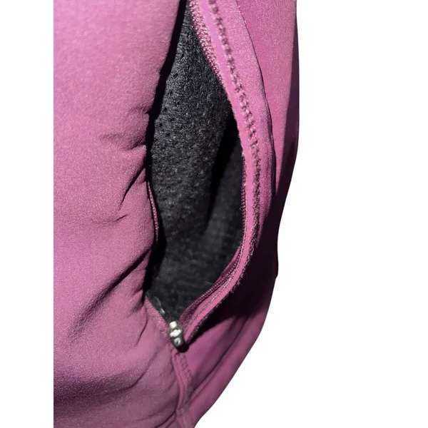 L.L. Bean Women's Softshell‎ Fleece Lined Vest Plum Purple Size Large EUC - Image 5