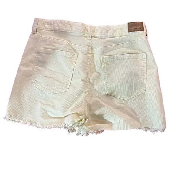 American Eagle‎ Women Yellow Stretch Corduroy Mom Shorts Size 12 - Image 6