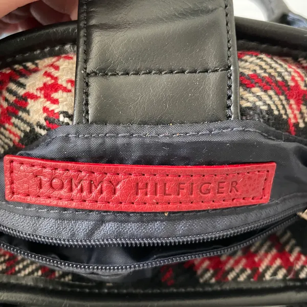 Mini Wool Plaid Monogram  Purse- Vintage - Image 5