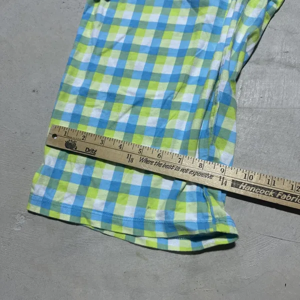 Blue Green Plaid Disney Youth SZ XL 16-18 Sleepwear Capri Pants Daisy Duck - Image 7