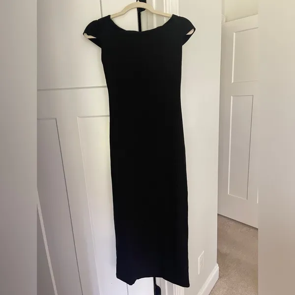 Reformation‎ Raewyn Knit Black Dress Cowl Neck Sleeveless - Image 6