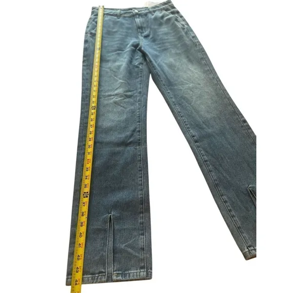 NWT Commense Split Hem Jeans Size M Blue Size M - Image 3