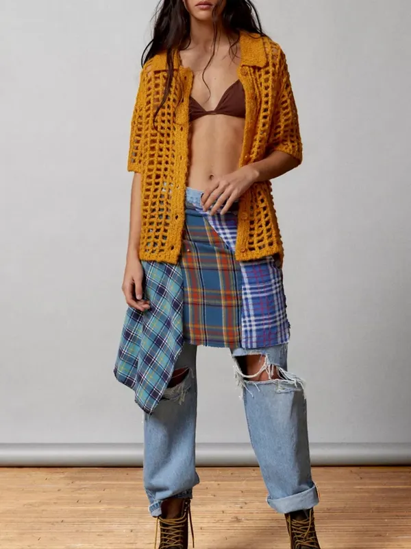 Urban Outfitters BDG Osaka Open-Knit Polo Sweater - Image 2