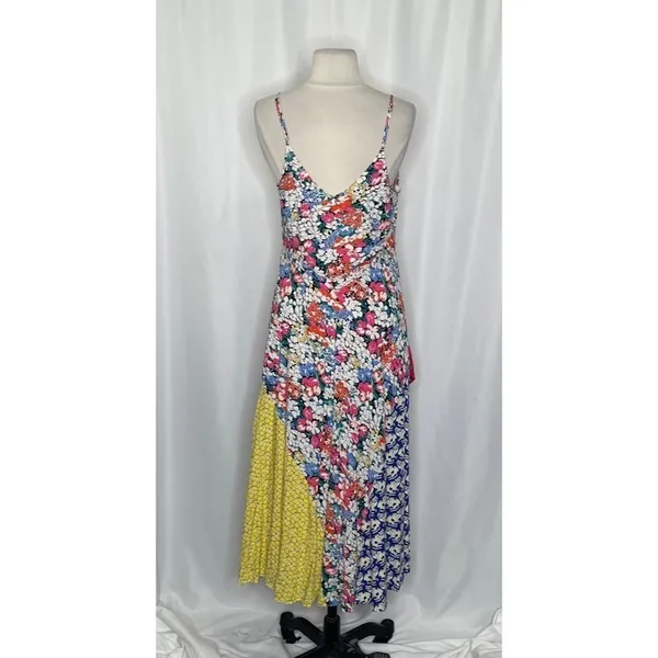 ANTHROPOLOGIE Colloquial Bias Conversations 52 of 52 Midi Slip Patchwork Medium - Image 9