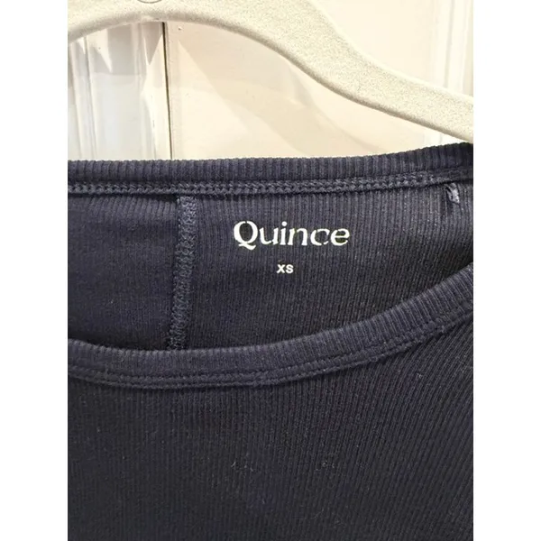 Quince NWOT XS Bundle SuperSoft Fleece Shorts & Organic Rib Long Sleeve Tee - Image 13