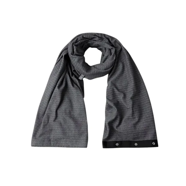 Lululemon Vinyasa Heathered Black Herringbone Scarf Rulu - Image 5