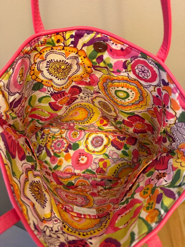 Vera Bradley Pink Geometric Tote  - Image 3