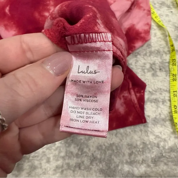 NWT Lulus Seeking Sunshine Plum Purple Tie-Dye Cowl Neck Mini Slip Dress - Image 10