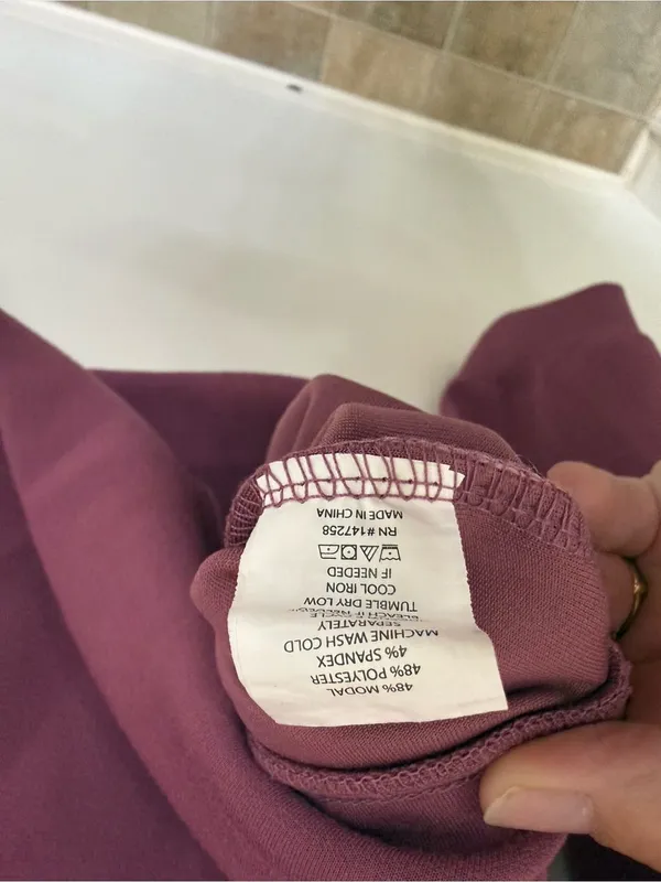 Simply Southern Rose Plum Half-Zip Pullover Women size Large - Image 5